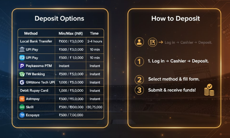 dafabet india seamless deposits